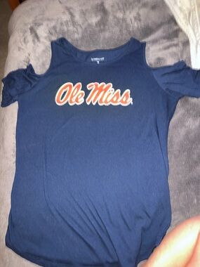 boxercraft Navy Blue Crew Neck Tee - M OLE MISS